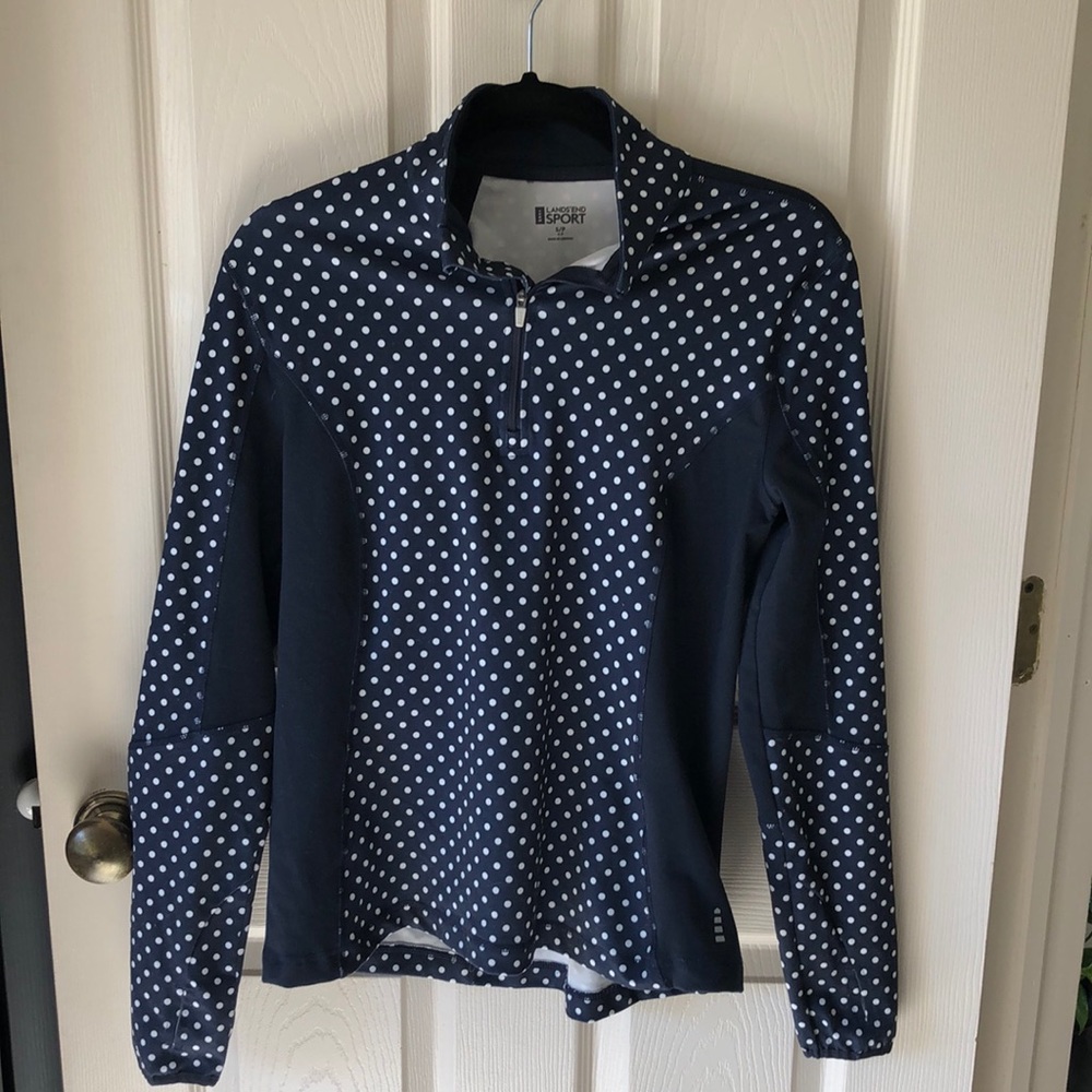Lands End Sport quarter zip size S